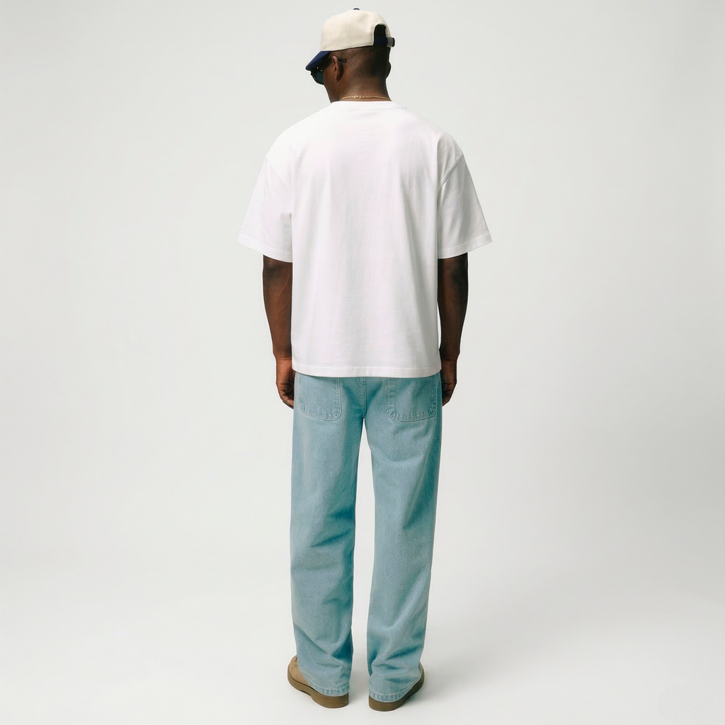 CAMISETA OVERSIZE ALL IN ALL DAYS BASICA BLANCA