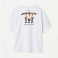 Hustlers Camiseta Oversize "Jewelry from the hood" – Blanco