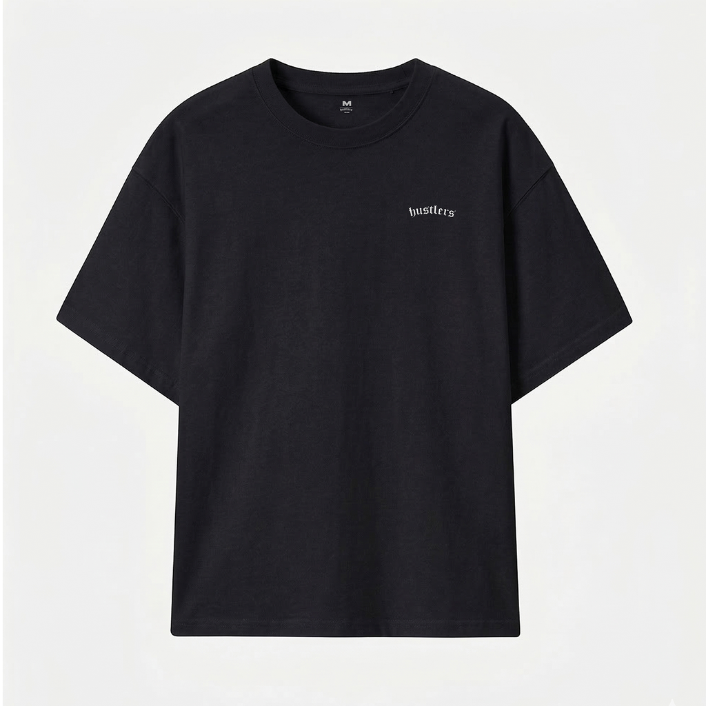 CAMISETA OVERSIZE ALL IN ALL DAYS BASICA NEGRA
